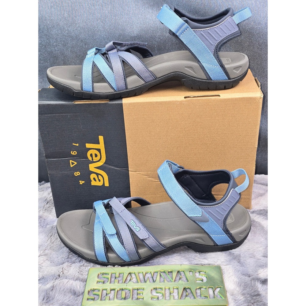 NWB Teva Tirra Sandals Blue Multi Strappy Athletic Outdoor Women Size 11
